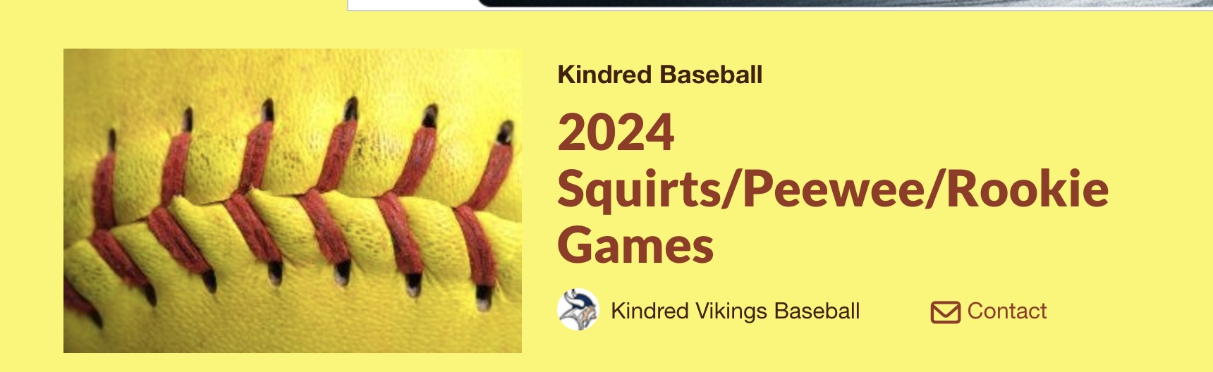 Kindred Youth Baseball > Home